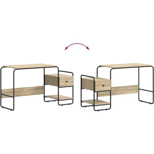 Stol s pohranom Hrast sonoma 131.5 x 50 x 75.5 cm - Hrast sonoma Slike