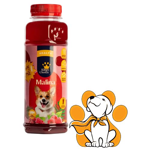 King's Choice malina 330 ml, Sok Za Pse Obogaćen Kolagenom Cene
