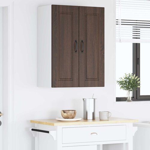  Ormar za Zid Smeđi hrast 60 x 31 x 80 cm Konstruirano drvo Slike
