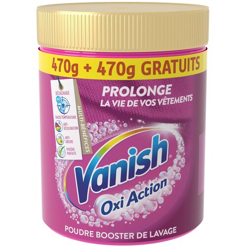 Vanish prašak za odstranjivanje fleka pink gold oxi action 940g Cene