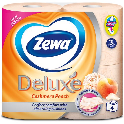 Zewa ZEVA Toalet papir Ka&amp;scaron;mir Breskva 4/1 Slike