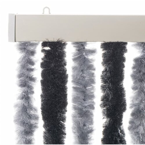  Zastor protiv muha sivo-crni 100 x 220 cm od &amp;scaron;enila Slike