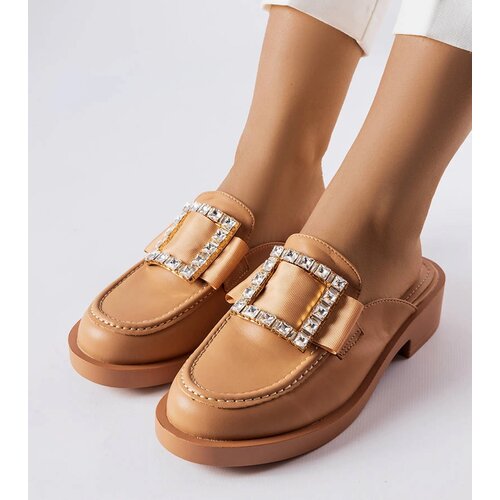 Gemre Brown mules with closed toe Columbus Cene