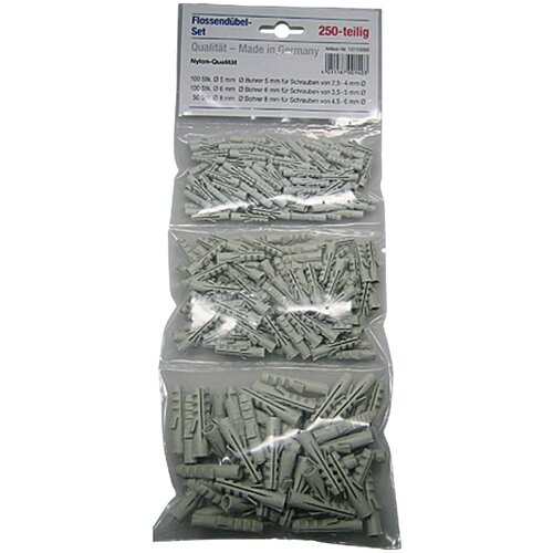 Komplet tipli (Promjer tiple: 8 mm, Duljina tiple: 50 mm, 100 Kom., Najlon) Slike