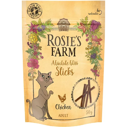 Rosie's Farm Snack "Sticks" piletina - 5 x 50 g