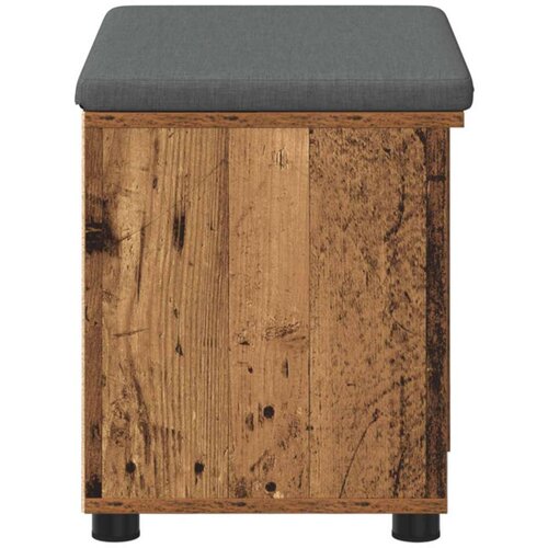  Klupa za hodnik s jastukom Staro drvo 60 x 38 x 46 cm Slike
