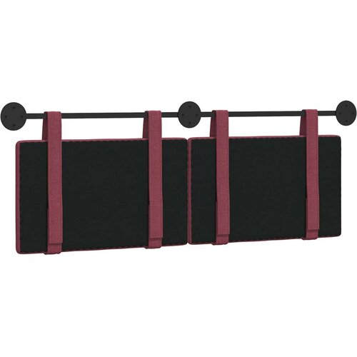  Držeće uzglavlje Zidne Vinska crvena 150 x 55 x 5 cm tkanina - boja crnog vina 140 cm bez LED svjetla Slike