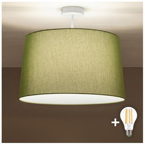 Brilagi LED plafonski luster CERIA 1xE27/60W/230V, prečnik 45 cm, bela/zelena Slike