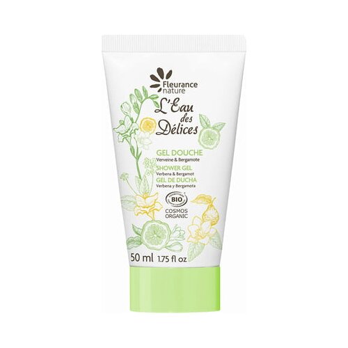 Fleurance Nature L'Eau des Délices gel za prhanje verbena in bergamotka - 50 ml Cene