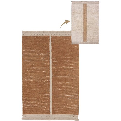 Lorena Canals Ciglasti/bež pamučan tepih 170x240 cm Duetto Toffee – Cijene