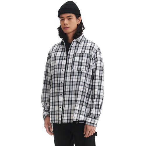 Cropp muška karirana košulja - Crna  4563W-99X Cijene