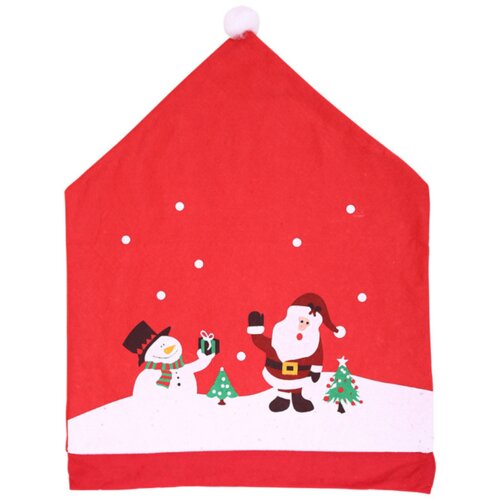  Chair Cover Christmas Red 60cm x 48cm 1pc. Slike