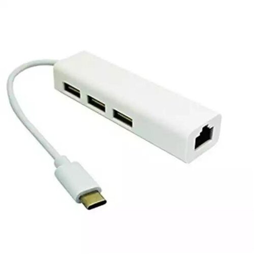  Adapter-konverter USB Tip C 3.1 na 3xUSB LAN GreenCon Cene