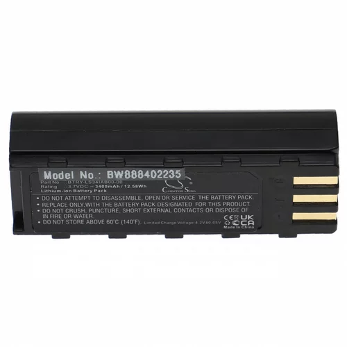 VHBW baterija za symbol LS3478 / DS3478 / XS3478, 3400 mah