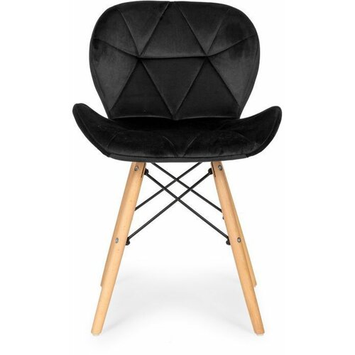 Modern Home modernhome ferra trpezarijske stolice set 4 kom velvet crna KJC208 black Slike
