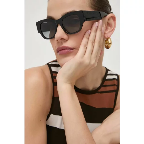 Alexander Mcqueen Sončna očala ženski, črna barva