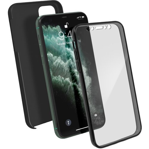 AVIZAR Integralna lupina: mehka sprednja stran in trda zadnja stran - crna str. Apple iPhone 11 Pro Max, (20600184) Cene