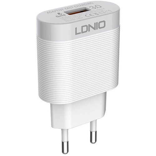 Ldnio Kućni punjač A303Q USB 5V/ 3A (18W) FAST CHARGING QC 3.0 + Type-C kabl beli Cene