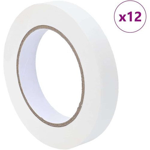 VidaXL Trake za maskiranje slikara 12 pcs Bijelo 19mm x 50m Papir Slike