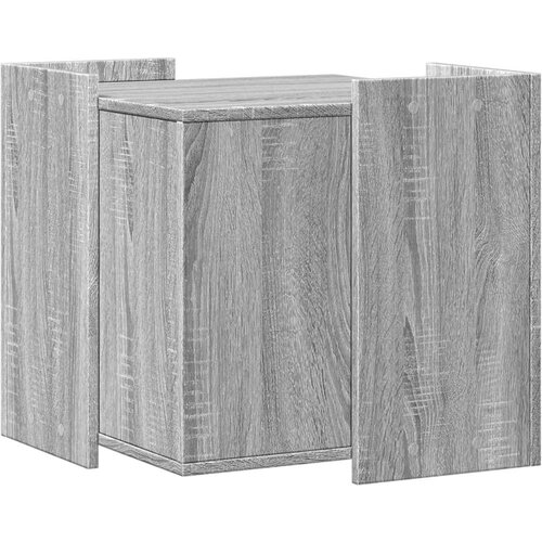 VidaXL Omara za mačje strani&amp;scaron;če siva sonoma 53x53x51 cm inženirski les Slike