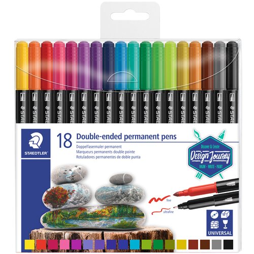 Staedtler permanentna peresnica z dvojnimi vlakni, etui 18, (21656408) Slike