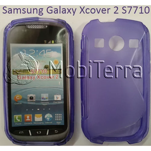  Gumijasti / gel etui S-Line za Samsung Galaxy Xcover 2 S7710 - vijolični