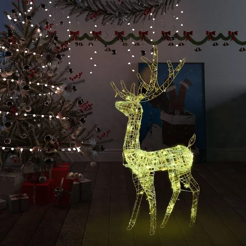  Akrilni ukrasni božićni sob 140 LED žarulja 128 cm topli bijeli