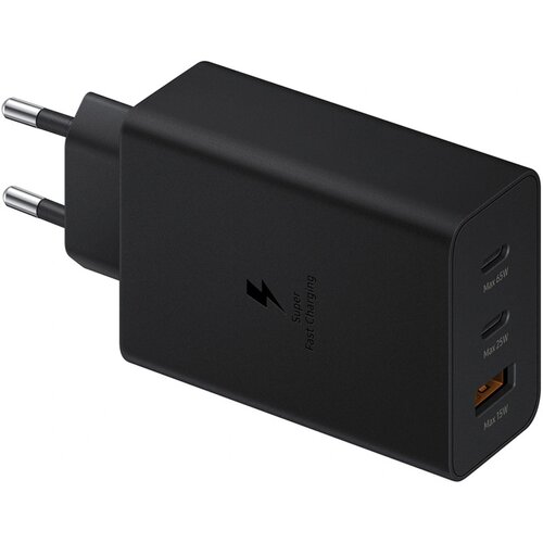  Kućni punjač Fast Charging Adapter Trio USB-Cx2,USB-A, Za Samsung PD, 65W, Type-c kablom, Crni Cene