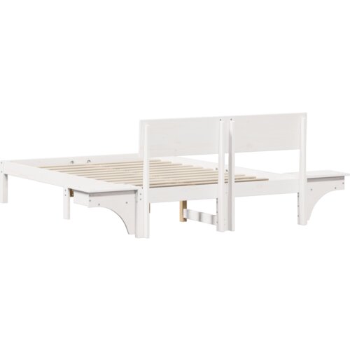 VidaXL Krevet s okvirima i noćnim ormarićima Bijelo 120 x 190 cm Slike