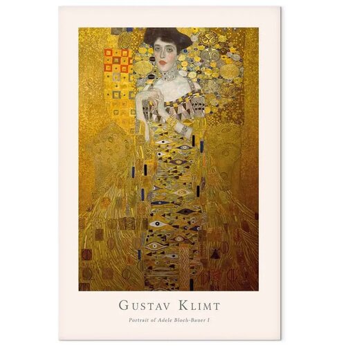  Slika - Gustav Klimt - Portrait of Adele Bloch (1 Part) Vertical 20x30 Na talijanskom platnu Slike