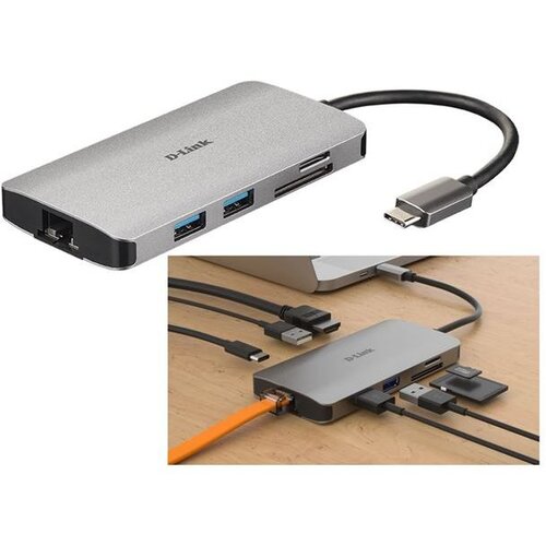 D-link USB-C HUB 8-in-1, DUB-M810 Cijene