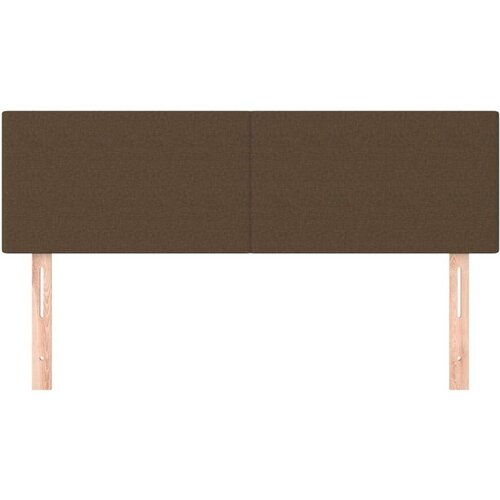  Uzglavlja 2 kom tamnosmeđa 72 x 5 x 78/88 cm od tkanine Slike