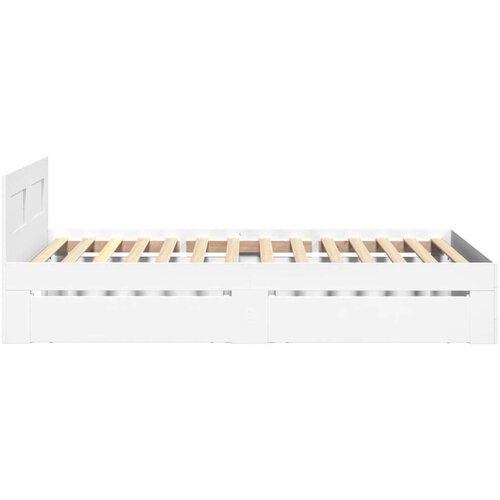 VidaXL okvir za krevet s uzglavljem bijeli 100 x 200 cm drveni Slike
