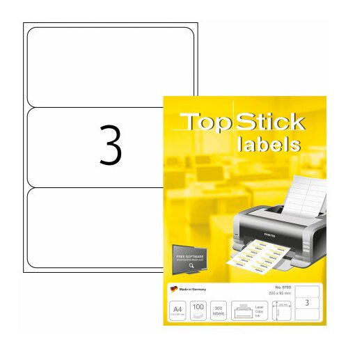 Herma etikete topstick 200x95 A4/3 1/100 ( 02H8793 ) Cene