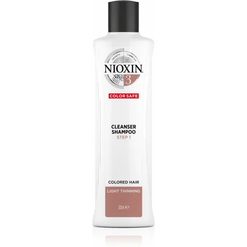 Nioxin System 3 Color Safe čistilni šampon za barvane redke lase 300 ml
