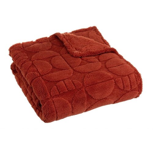 Casa Selecci&amp;oacute;n Opečnato oranžna odeja iz mikropli&amp;scaron;a 130x160 cm Mid Century &amp;ndash; Slike