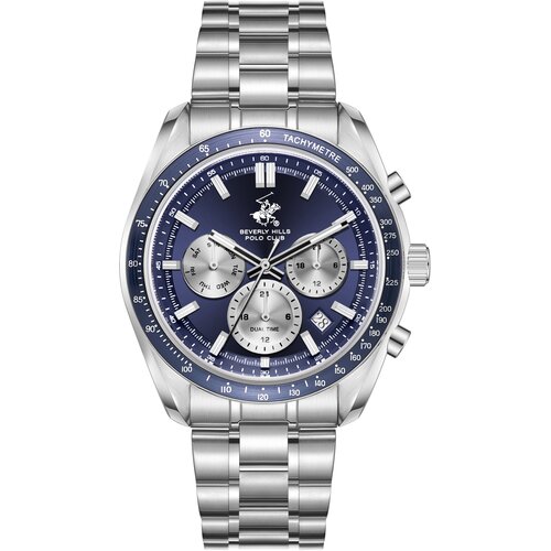 Beverly Hills Polo Club Mu&amp;scaron;ki sat BP3814X.390, Plavo kući&amp;scaron;te, Srebrne boje Slike