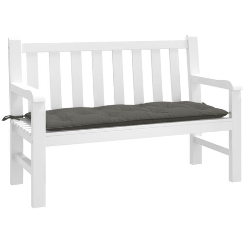 VidaXL Blazina za vrtno klop melanž temno siva 120x50x7 cm blago Slike