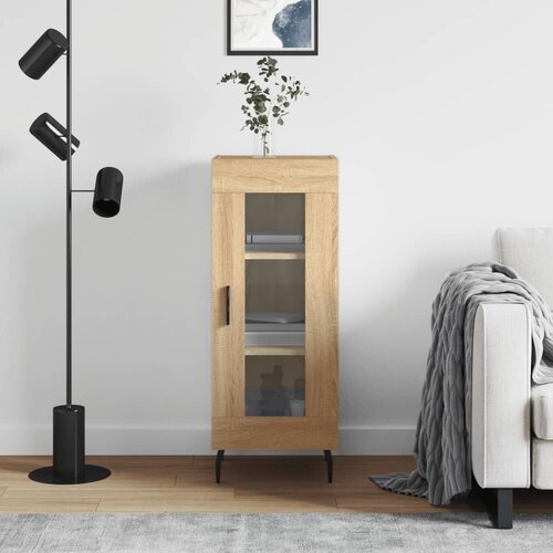vidaXL Komoda boja hrasta sonome 34 5x34x90 cm od konstruiranog drva Cijene