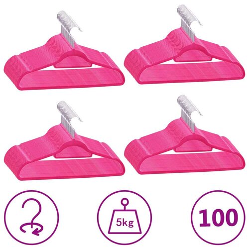 VidaXL 100-dijelni set vje&amp;scaron;alica protuklizni ružičasti bar&amp;scaron;unasti Slike