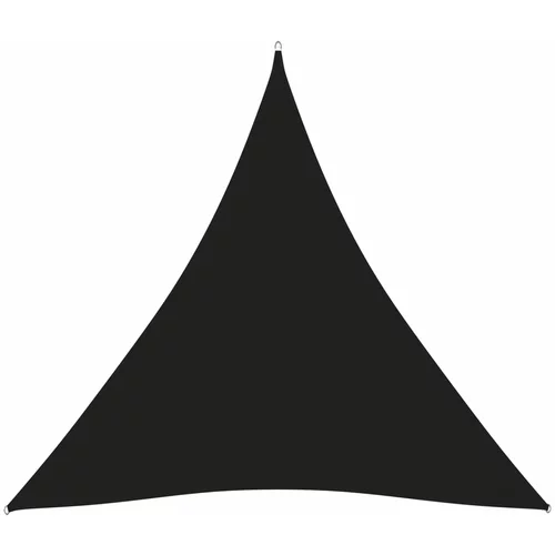 vidaXL Senčno jadro oksford blago trikotno 5x5x5 m črno, (20801019)