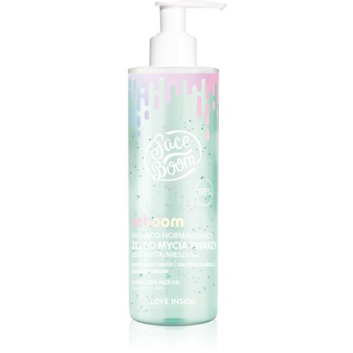 BodyBoom FaceBoom Seboom matirajoči čistilni gel za me&amp;scaron;ano do mastno kožo 200 ml Slike