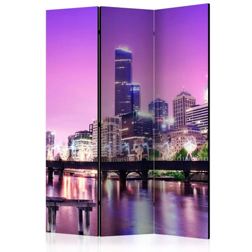  Paravan u 3 dijela - Purple Melbourne [Room Dividers] 135x172