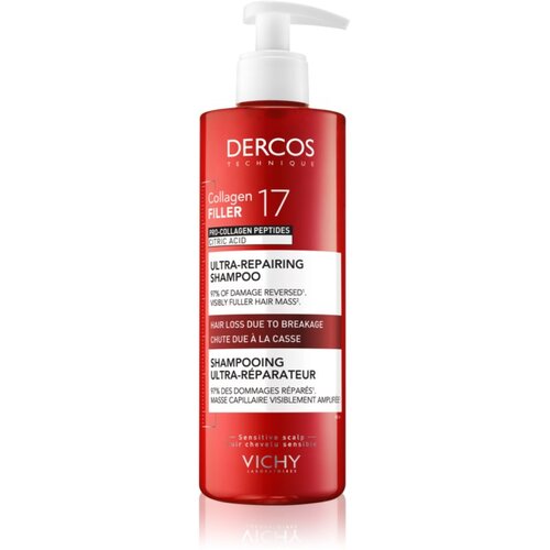 Vichy Dercos Collagen Filler 17 globinsko regeneracijski &scaron;ampon za lomljive lase 400 ml Cene