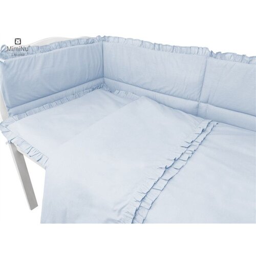MimiNu Premium posteljina za dječji krevetić 5-dijelni set - Royal Baby Blue Cijene