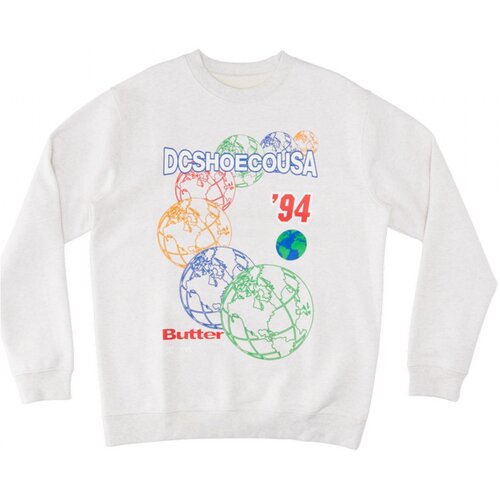 Dc Shoes Puloverji Dc x bg world crewneck Siva Slike
