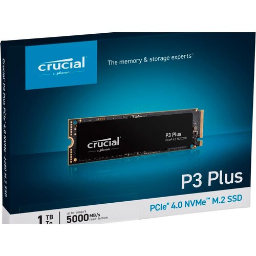 Crucial SSD P3 Plus 1TB NVMe3,5000/3600 MB/s,PCIe Gen 4 x4 Cijene