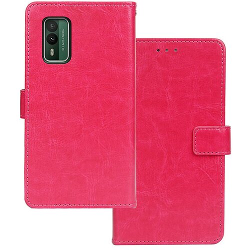 INORCO Stojalo za usnjen ovitek za telefon Nokia G42, etui za mobilni telefon z vtisnjeno linijo in režami za kartice, (22033200) Slike
