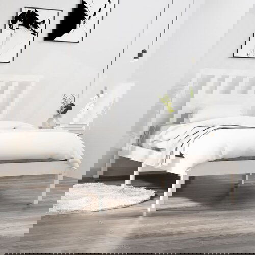 Furnova Posteljni okvir bel iz borovine 90x200 cm, (21935361) Slike