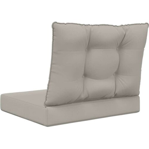  Jastuk za vanjsku sofU 2 pcs Sivi Poliester - Sivi 60 x 60 cm 1x sjedalo +1x naslon (2D s bartagom) Slike